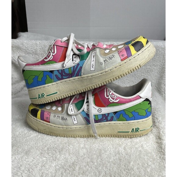 Nike Air Force 1 Men’s Flyleather X Ruohon Wang QS CZ3990-900 Authentic SZ 9.5US main image 2